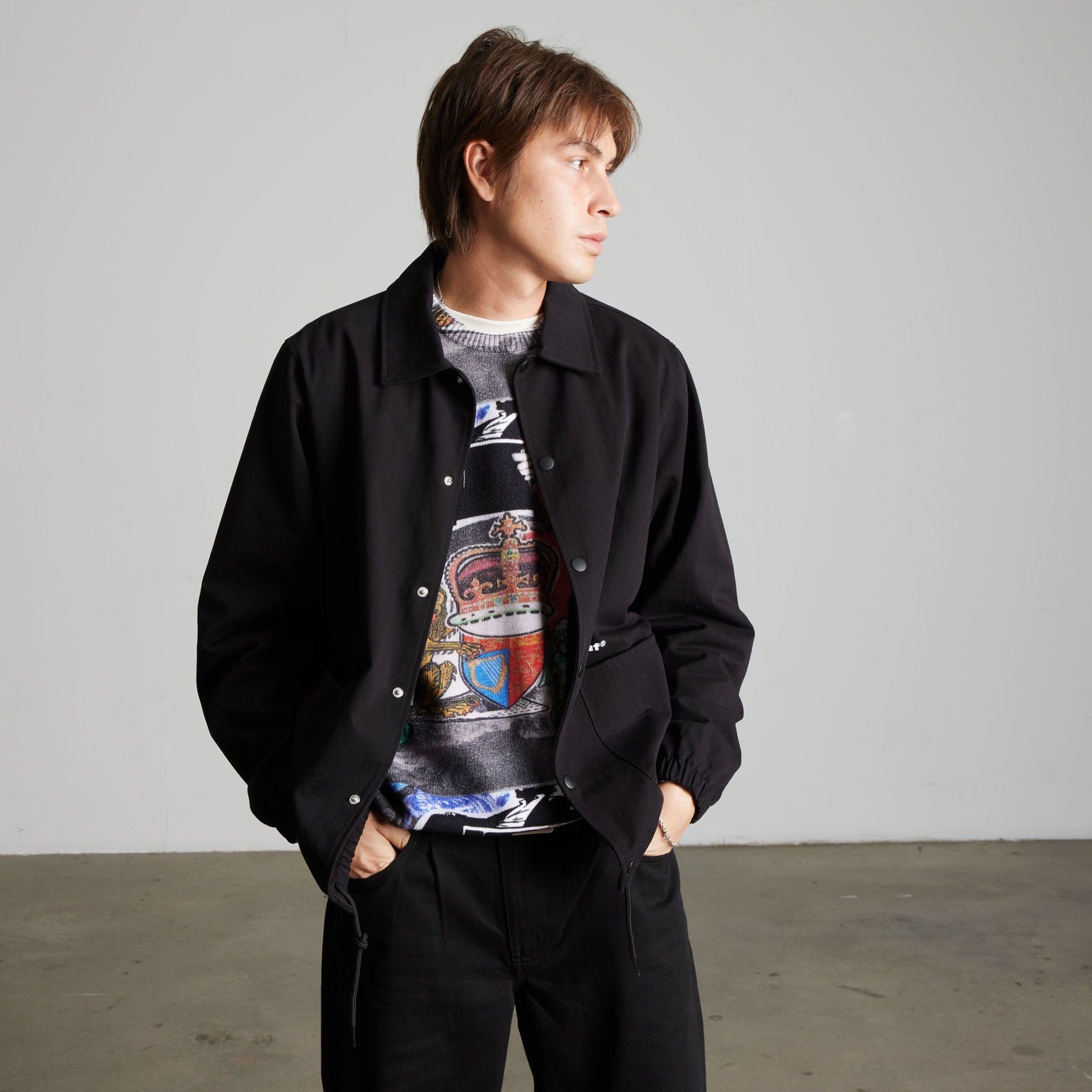 huf giacche 89 Twill Coaches Jacket
