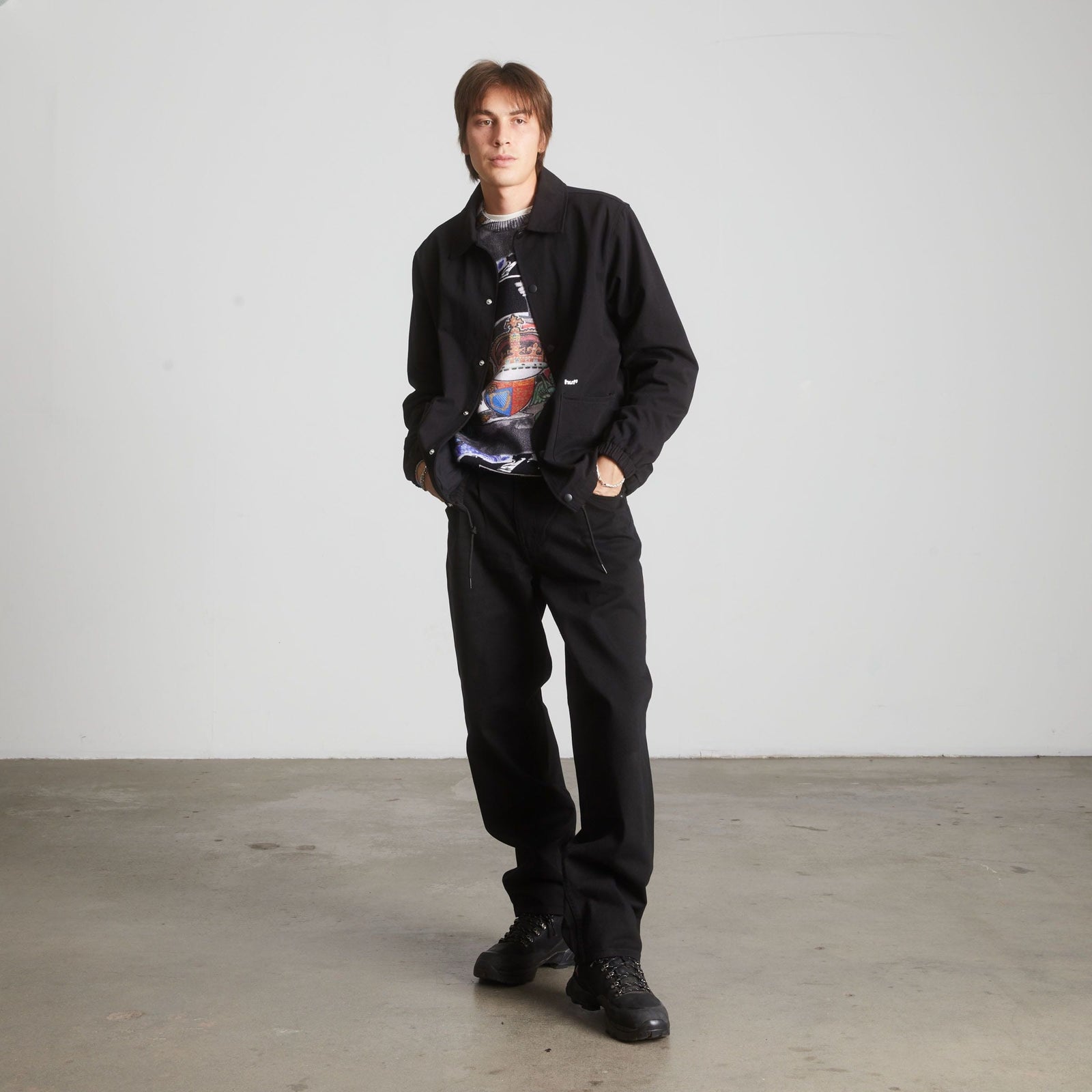 huf giacche 89 Twill Coaches Jacket