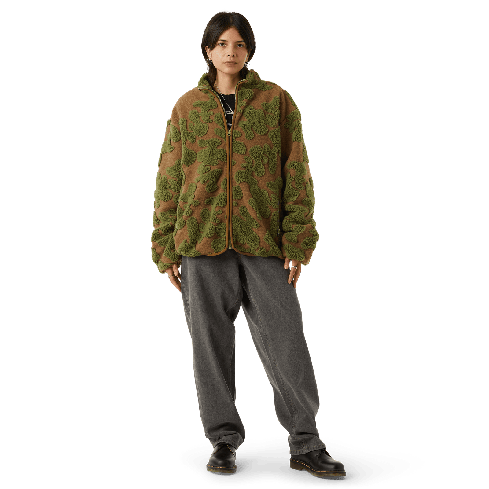 huf giacche Abstract High Pile Jacquard
