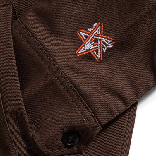 huf FIELD CREW JACKET - CHOCOLATE foto 5