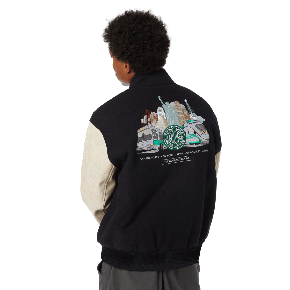 huf giacche Global Transit Varsity Jacket