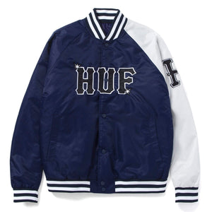 HUF SATIN BASEBALL JACKET