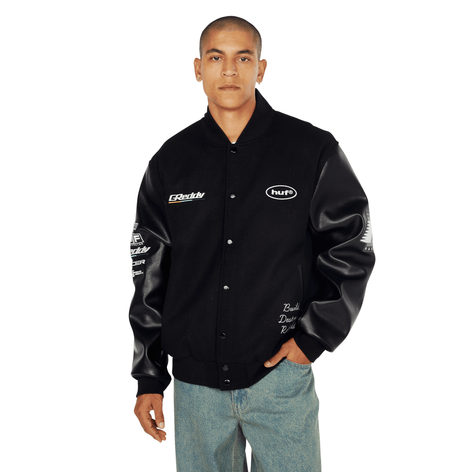 huf giacche Huf X Greddy Varsity Jacket