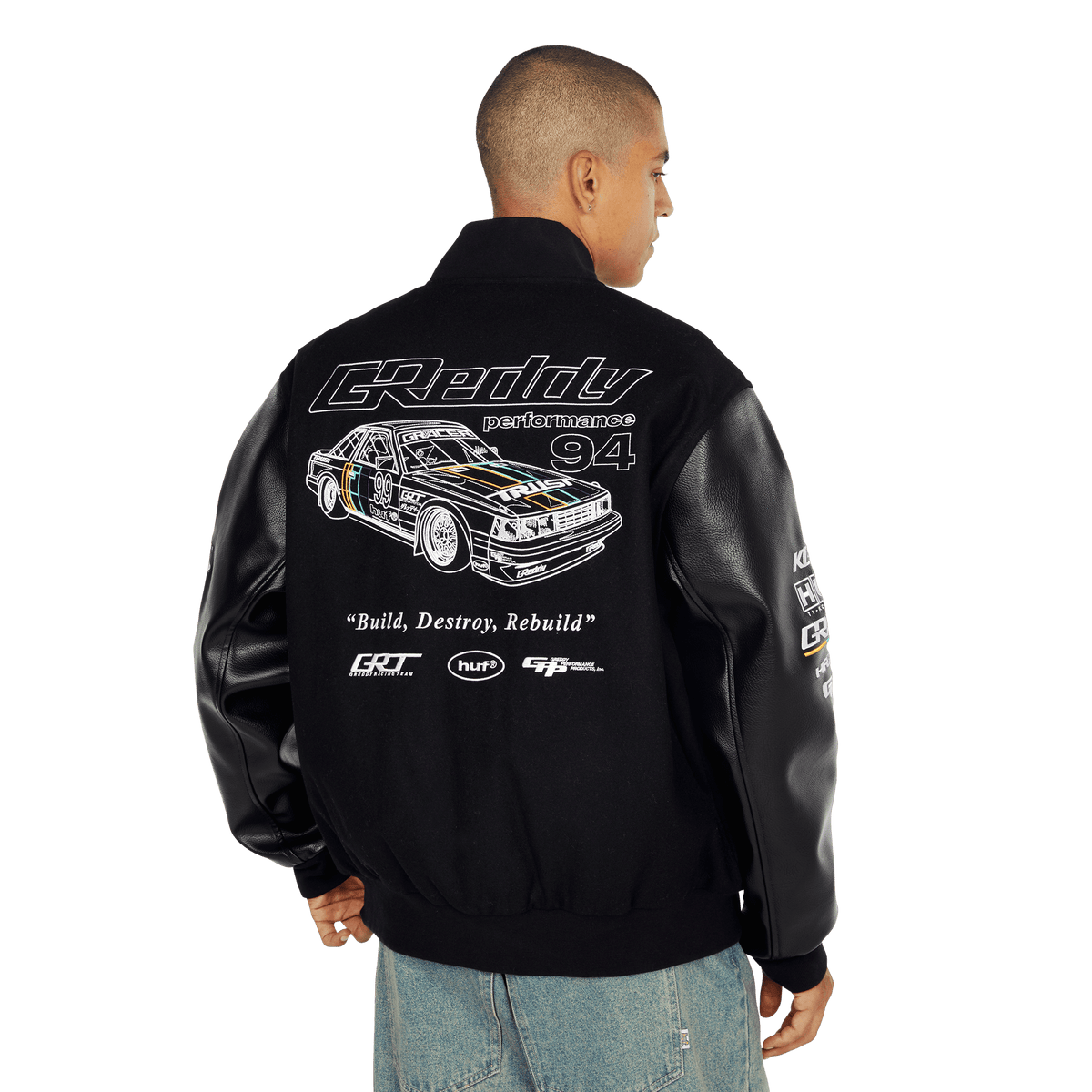 huf giacche Huf X Greddy Varsity Jacket