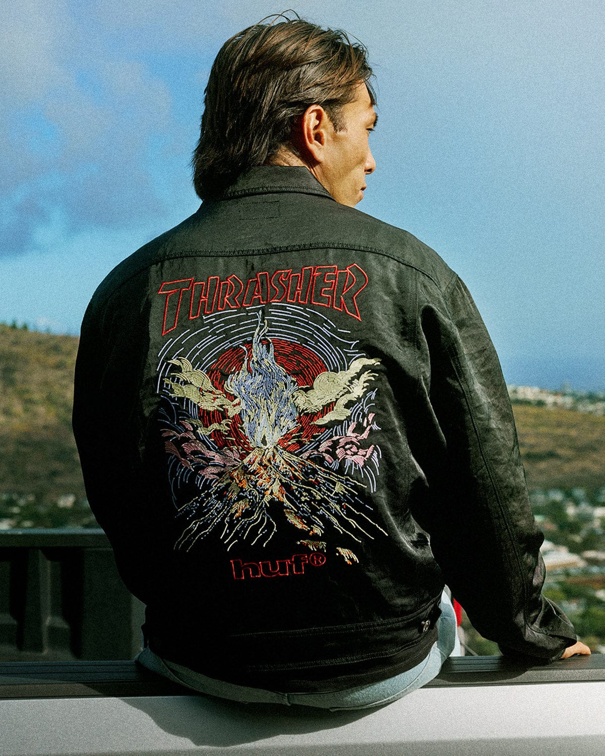 huf giacche Huf X Thrasher Trucker Jacket