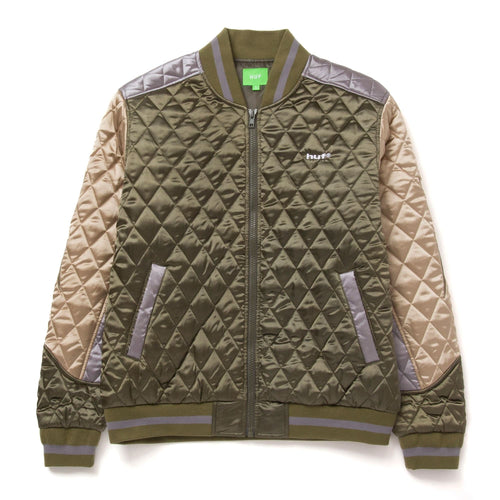 giacche huf LIGHTNING BOMBER JACKET - OLIVE