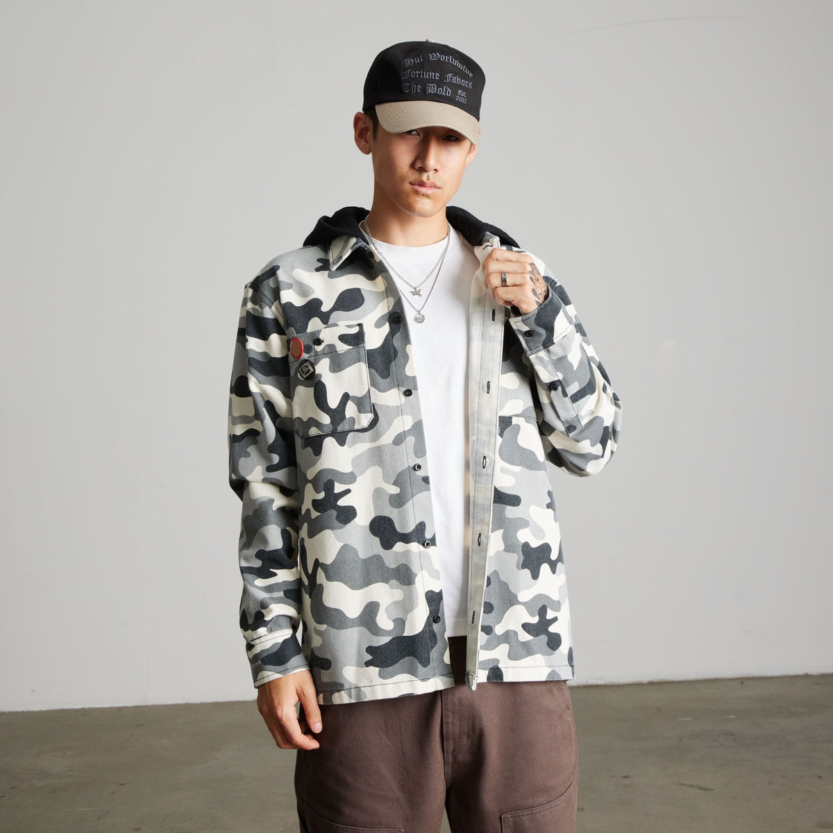huf giacche Olympia Hooded Overshirt