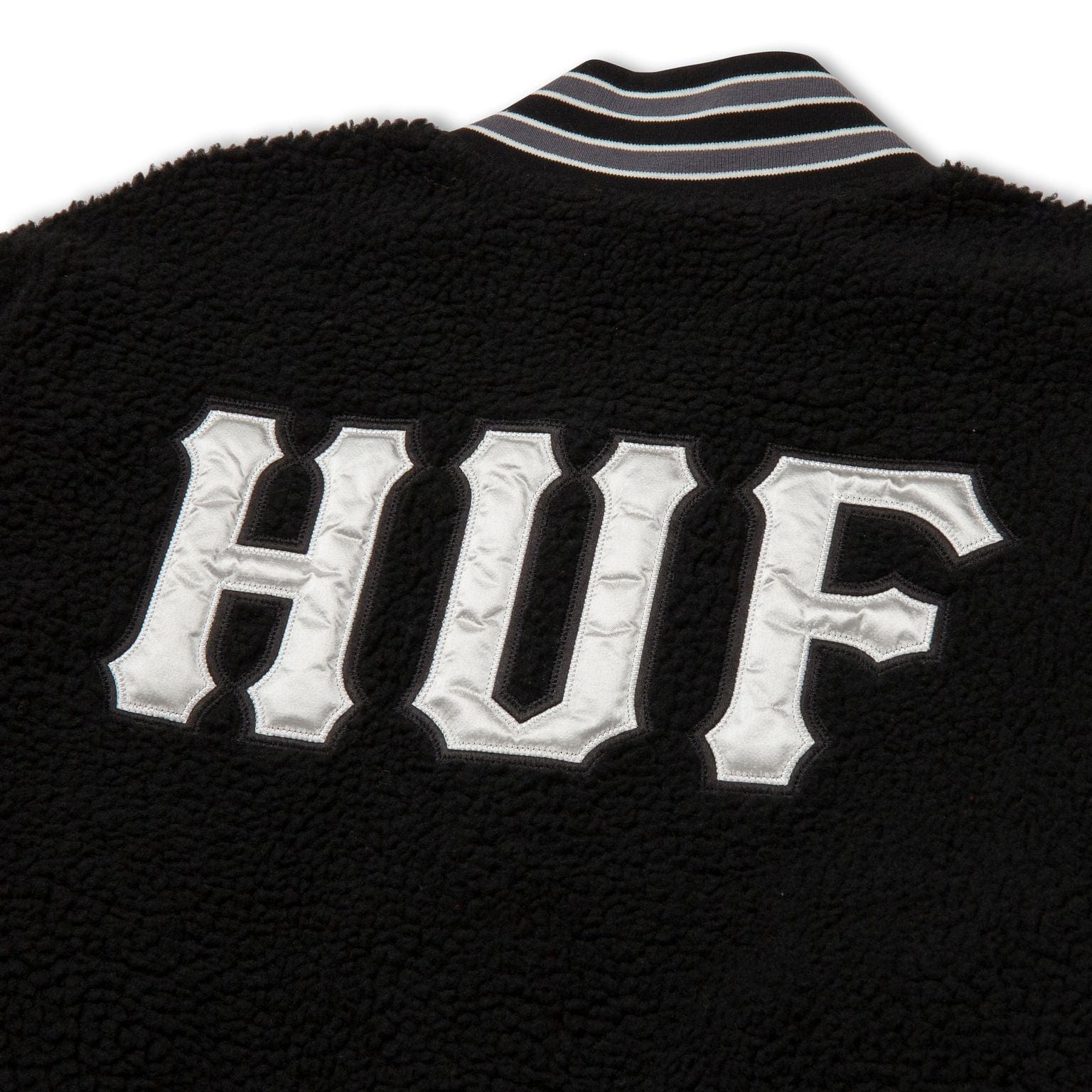 Huf | giacche SHERPA VARSITY JACKET - BLACK
