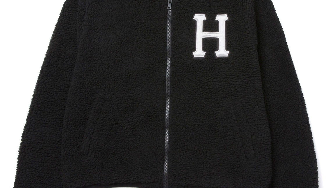 Huf | giacche SHERPA VARSITY JACKET - BLACK
