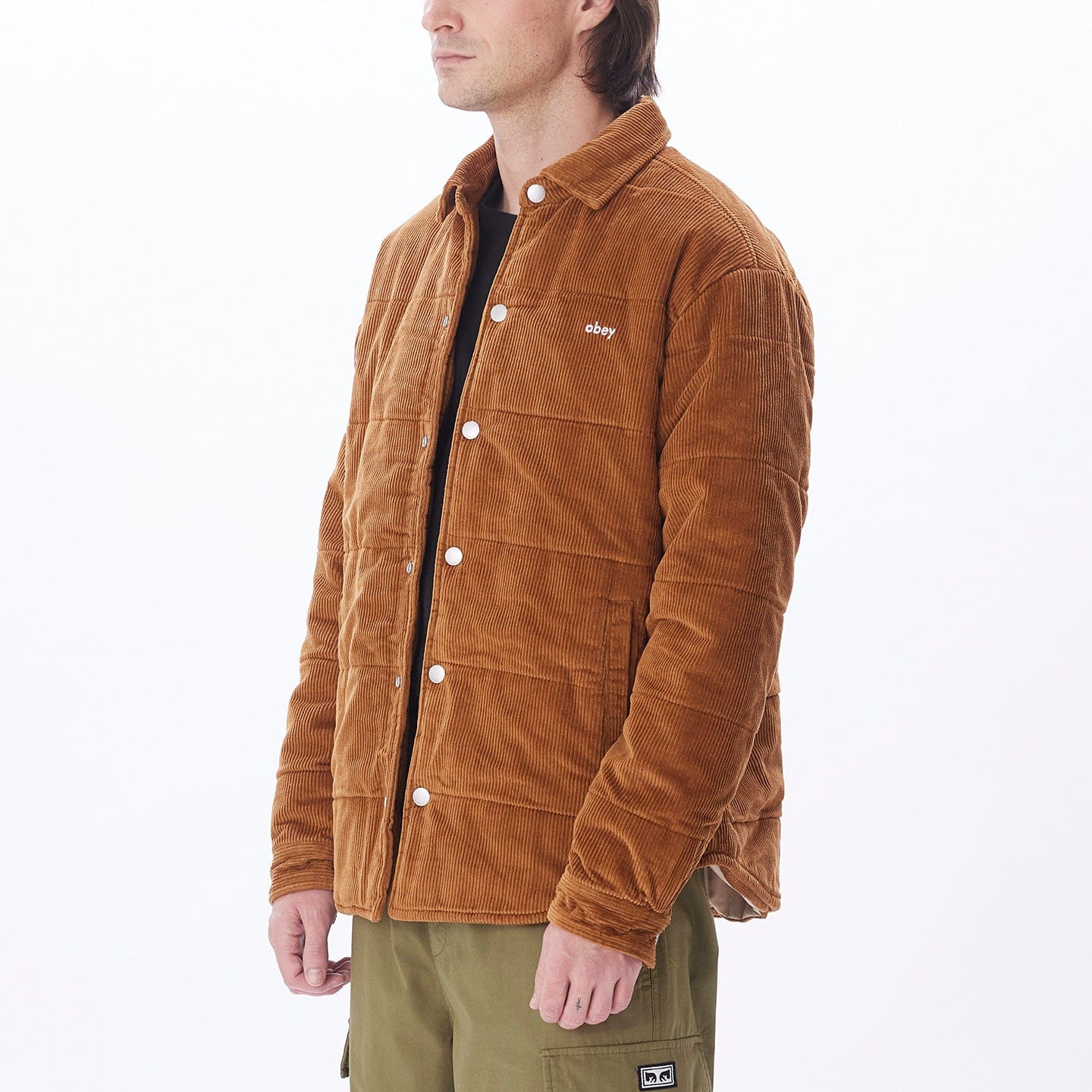 obey giacche GRAND CORD SHIRT JACKET