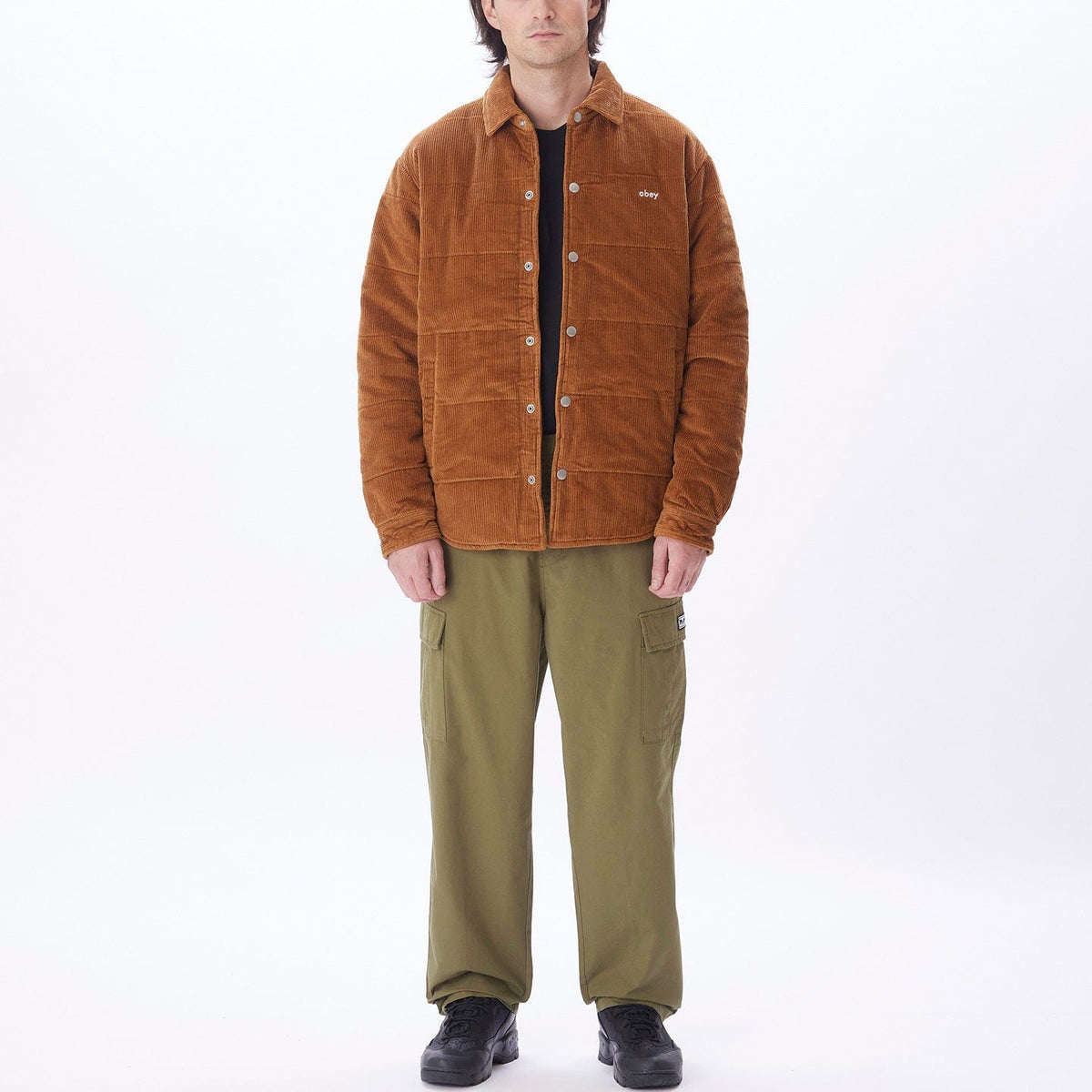obey giacche GRAND CORD SHIRT JACKET