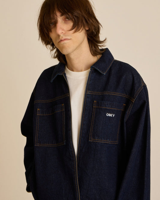 obey Icon Hardwork Zip Up Jacket foto 2