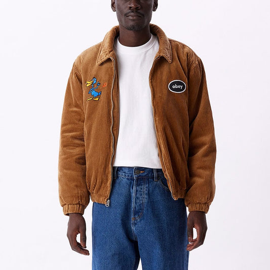 obey NOMAD CORDUROY JACKET - CATECHU WOOD foto 4
