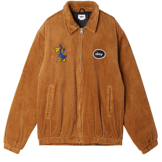 obey NOMAD CORDUROY JACKET - CATECHU WOOD foto 1