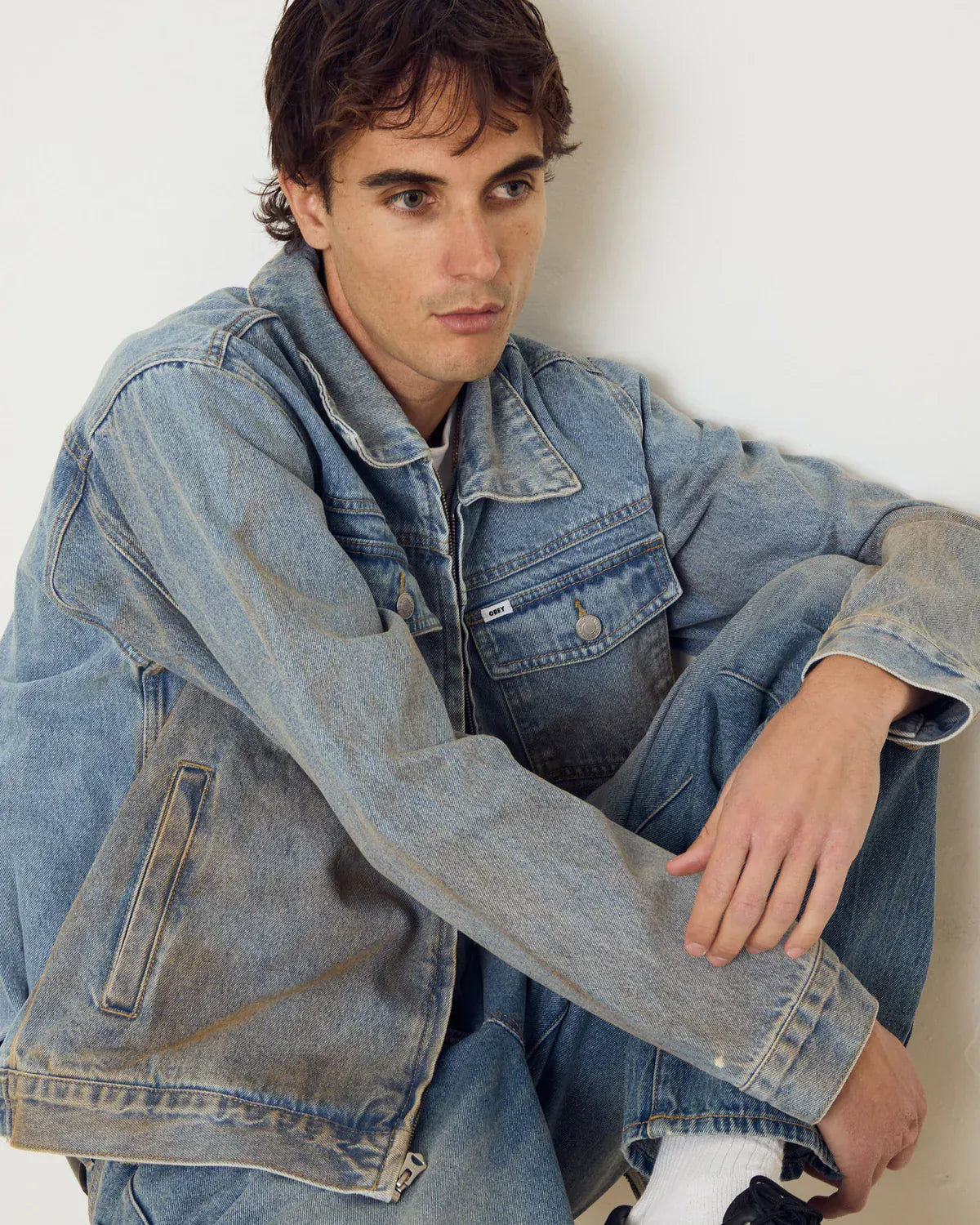 obey giacche Obey Base Trucker Jacket