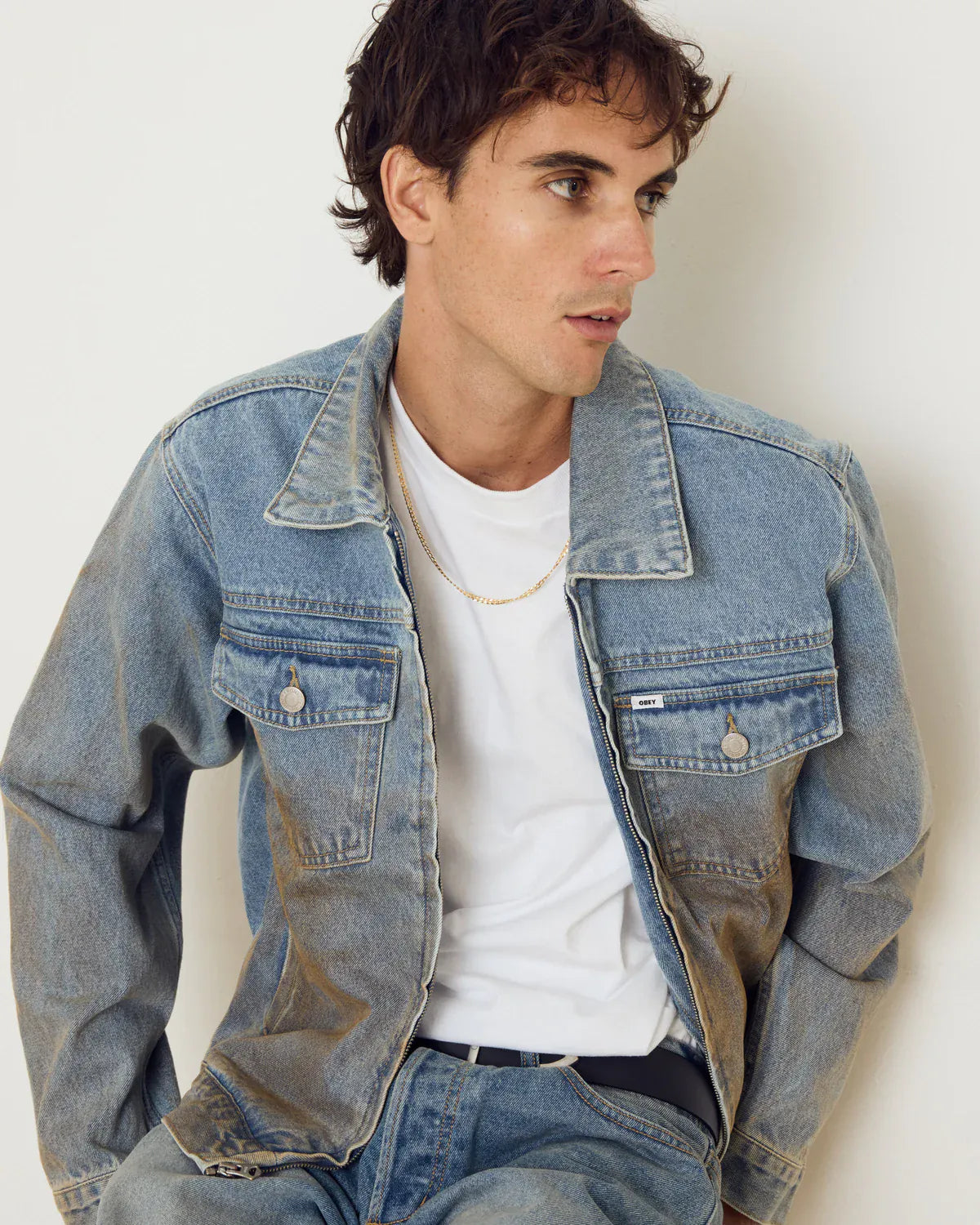 obey giacche Obey Base Trucker Jacket