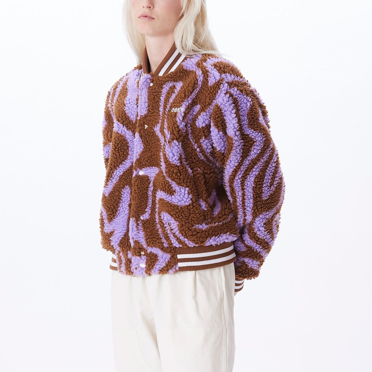 obey giacche OBEY MAZY VARSITY JACKET