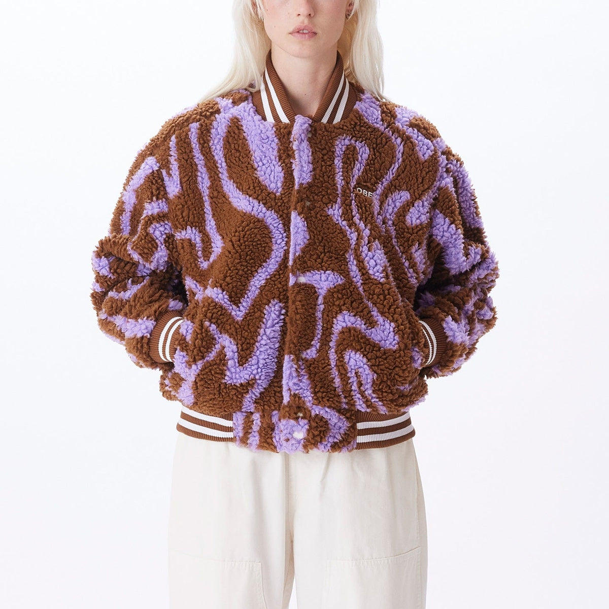 obey giacche OBEY MAZY VARSITY JACKET