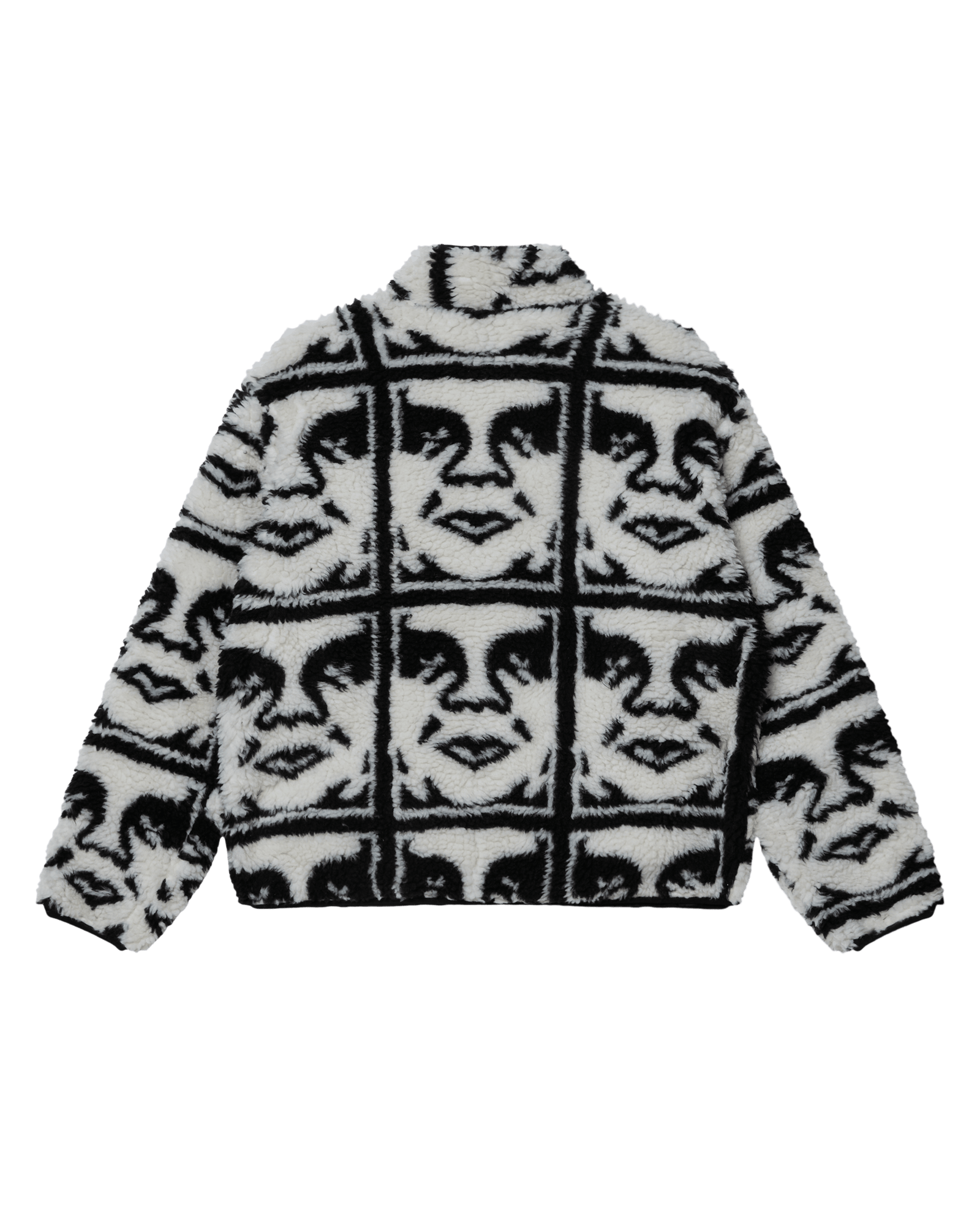 obey giacche Obey Repeated Icon Sherpa Jacket