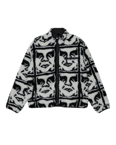 giacche obey OBEY REPEATED ICON SHERPA JACKET