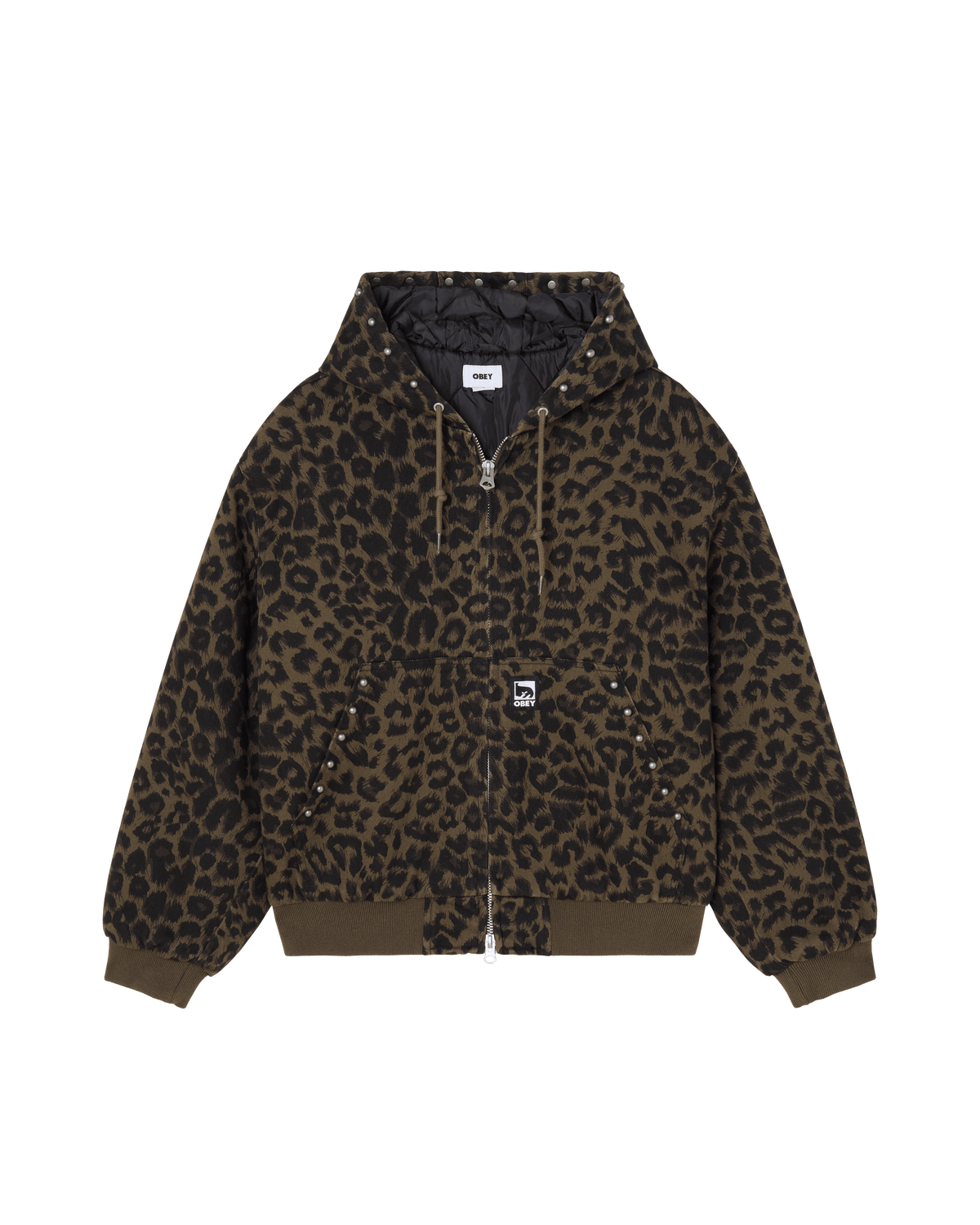 obey giacche Obey Studded Zip Up Jacket