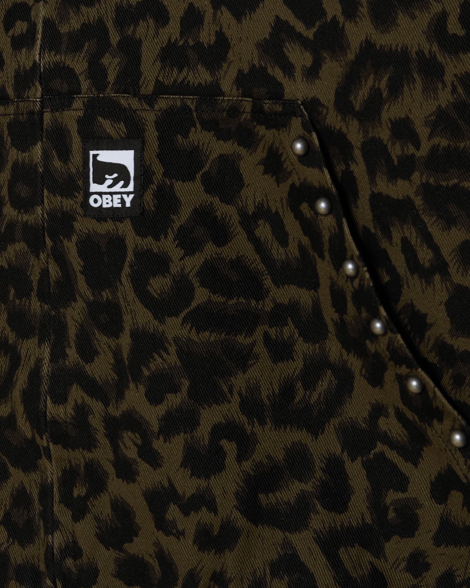 obey giacche Obey Studded Zip Up Jacket