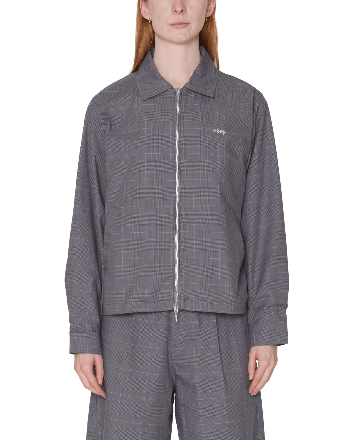 obey giacche Olivia Plaid Jacket