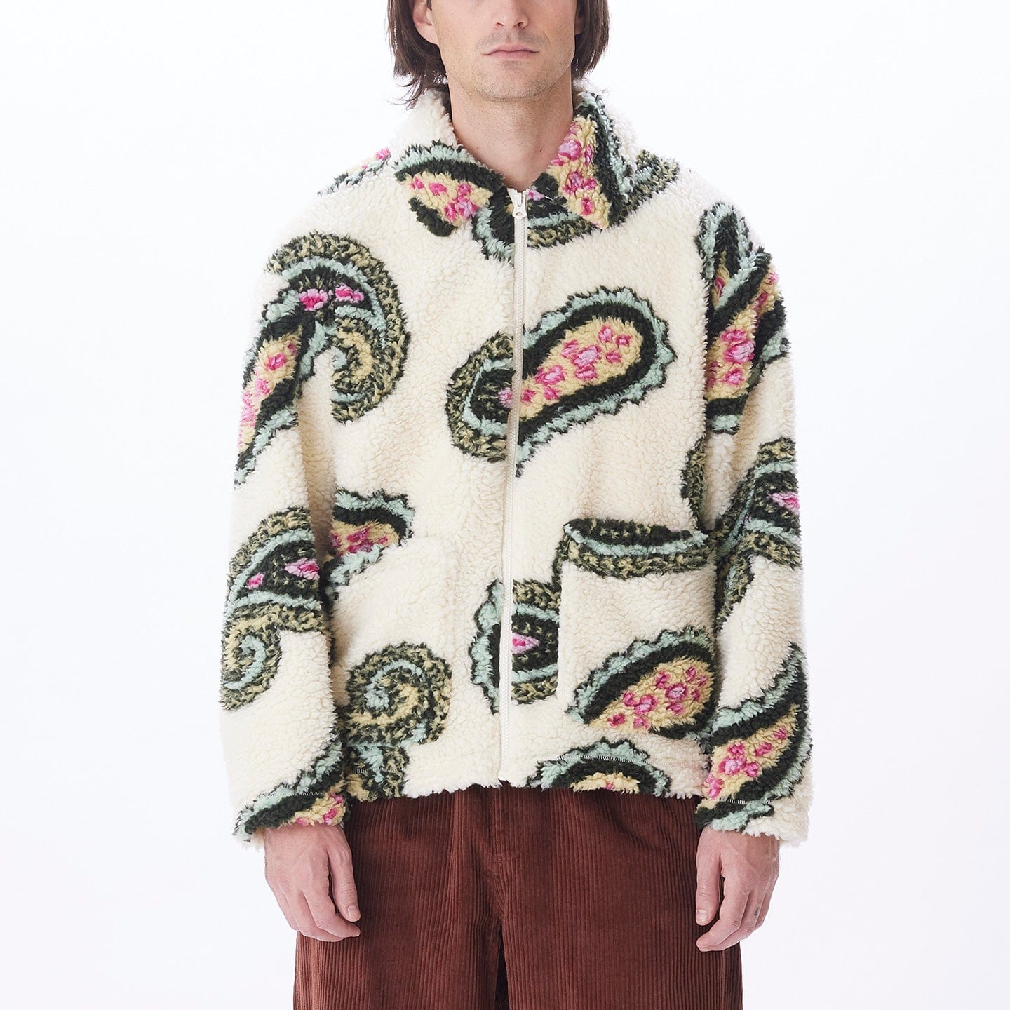 obey giacche PAISLEY SHERPA JACKET