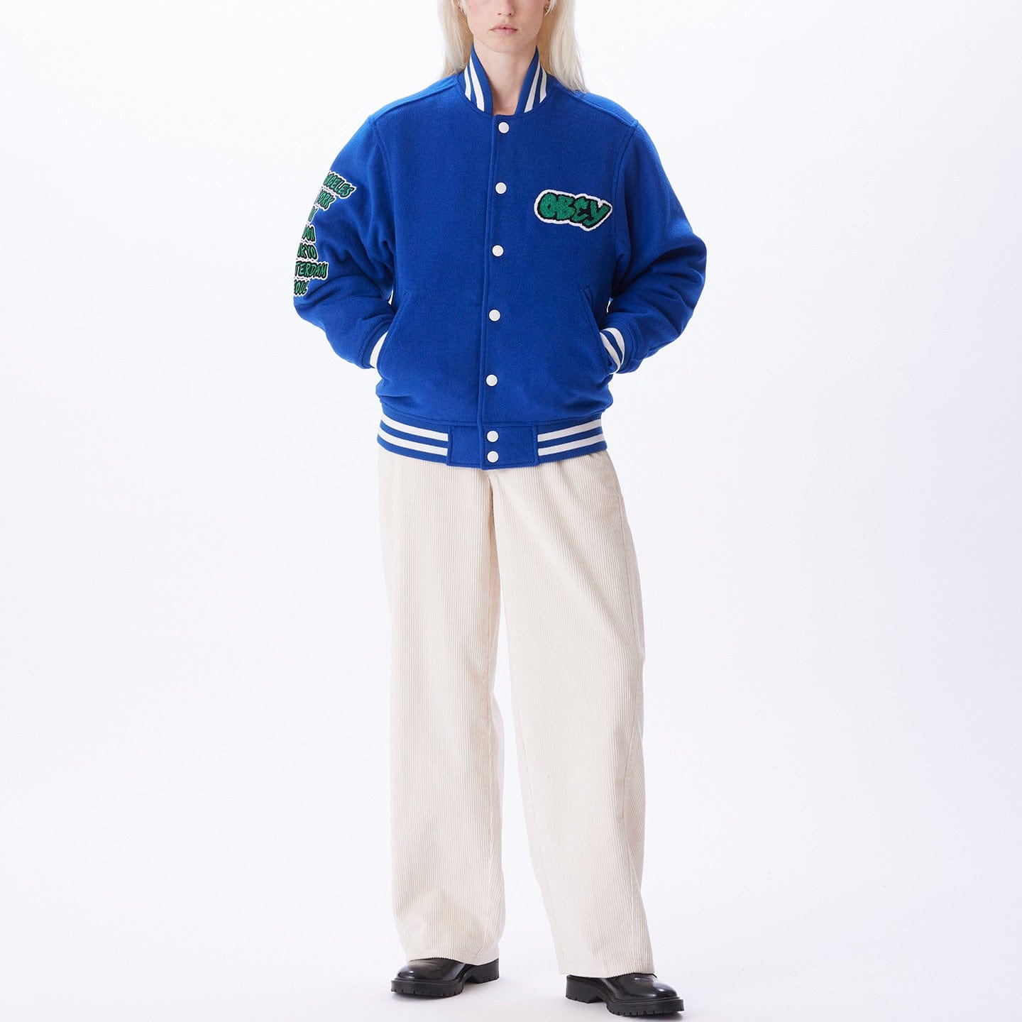obey giacche ROLL CALL VARSITY JACKET