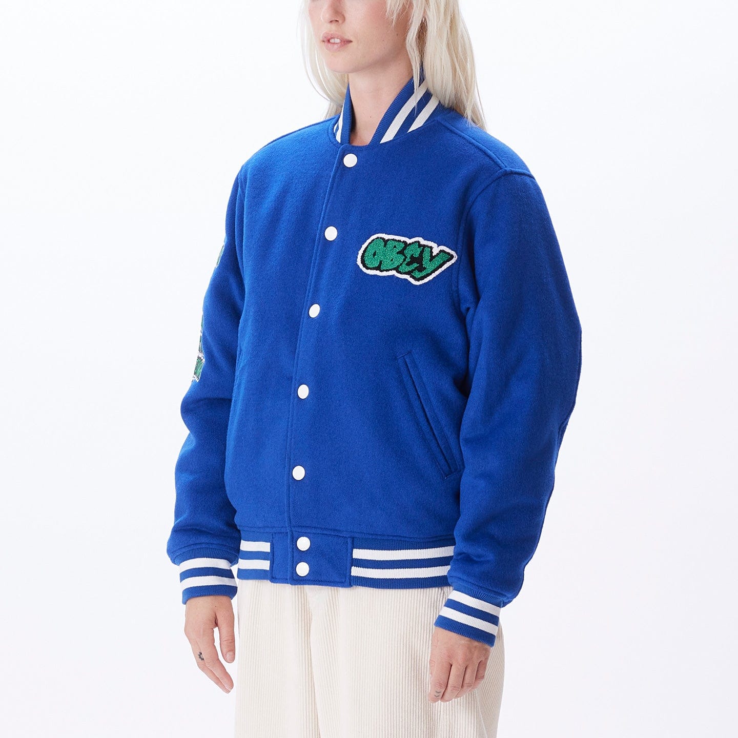 obey giacche ROLL CALL VARSITY JACKET