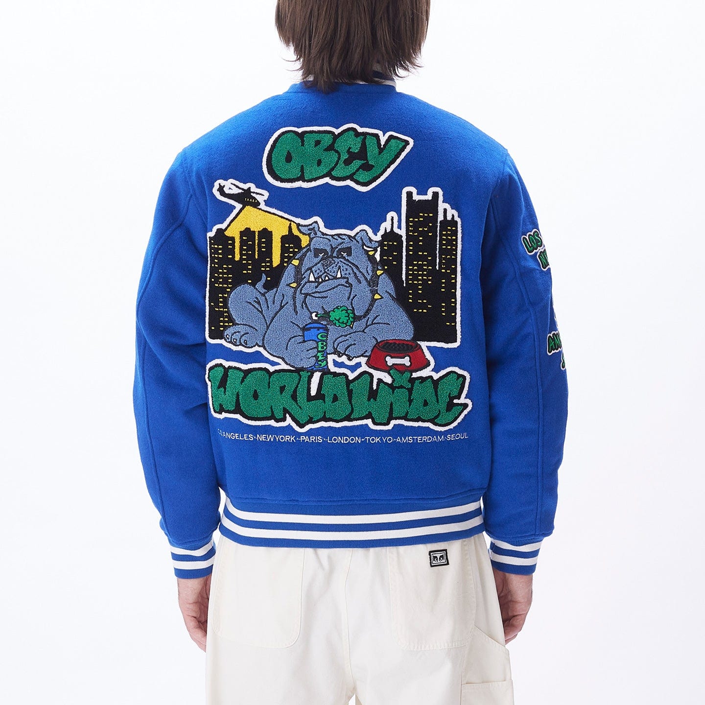 obey giacche ROLL CALL VARSITY JACKET