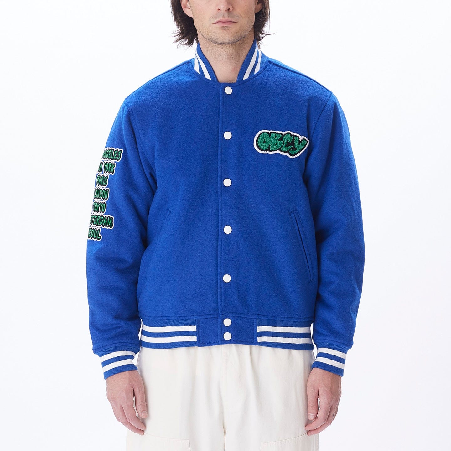 obey giacche ROLL CALL VARSITY JACKET