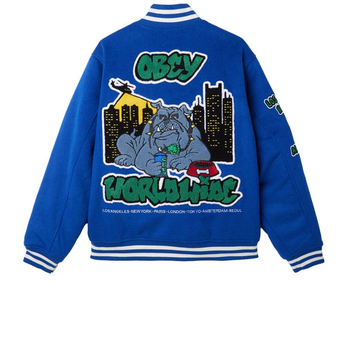 giacche obey ROLL CALL VARSITY JACKET