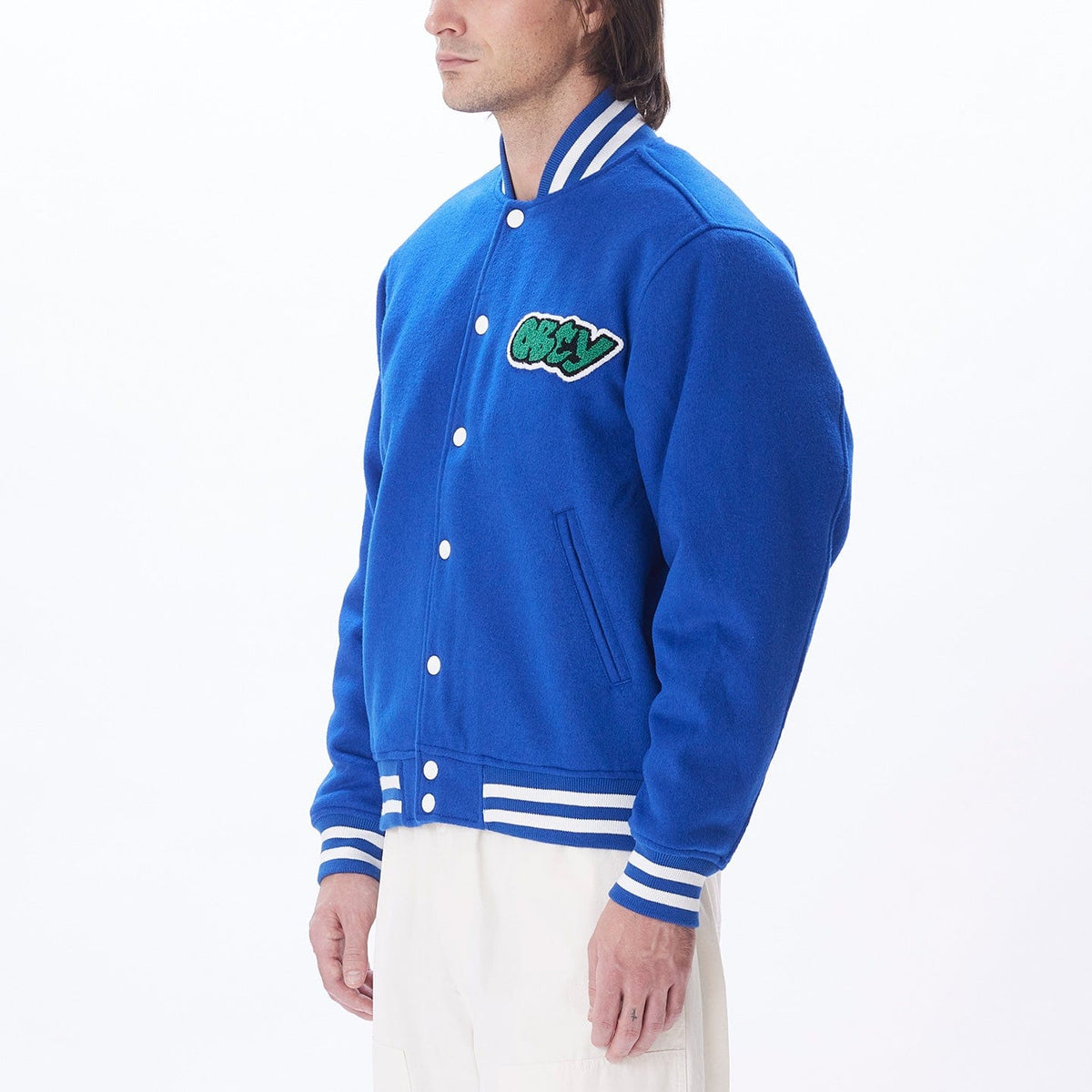 obey giacche ROLL CALL VARSITY JACKET