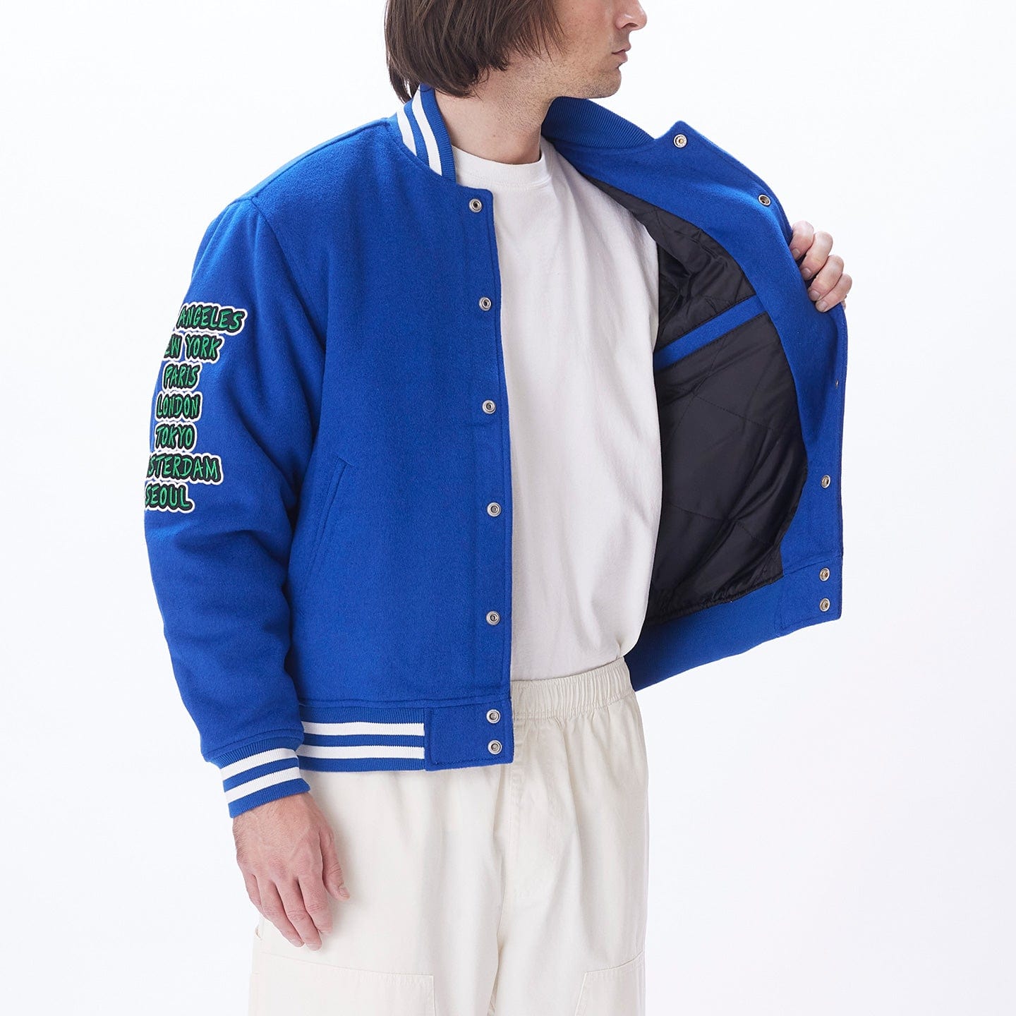 obey giacche ROLL CALL VARSITY JACKET