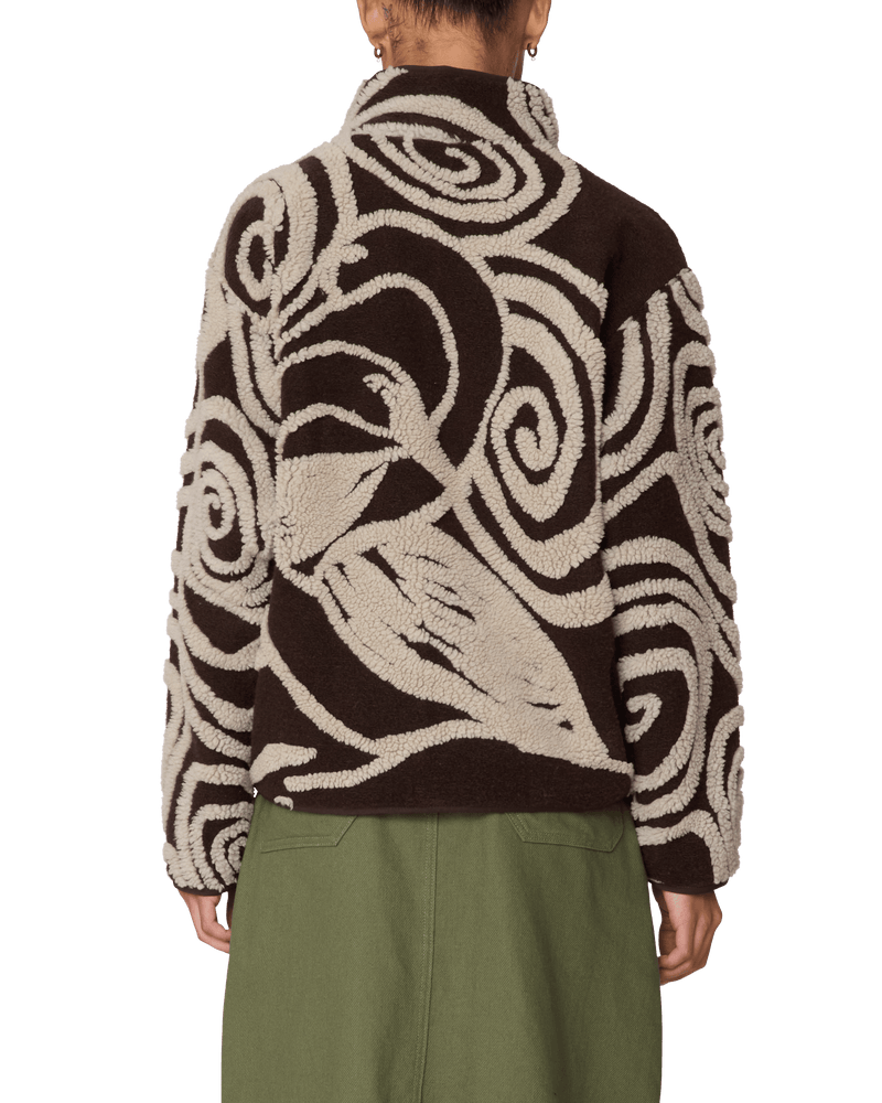 obey giacche Swirls Jacquard Zip Jacket