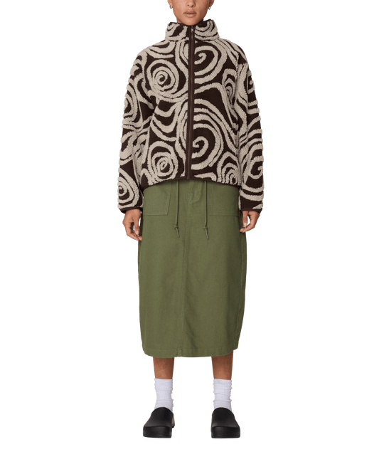 obey Swirls Jacquard Zip Jacket foto 4