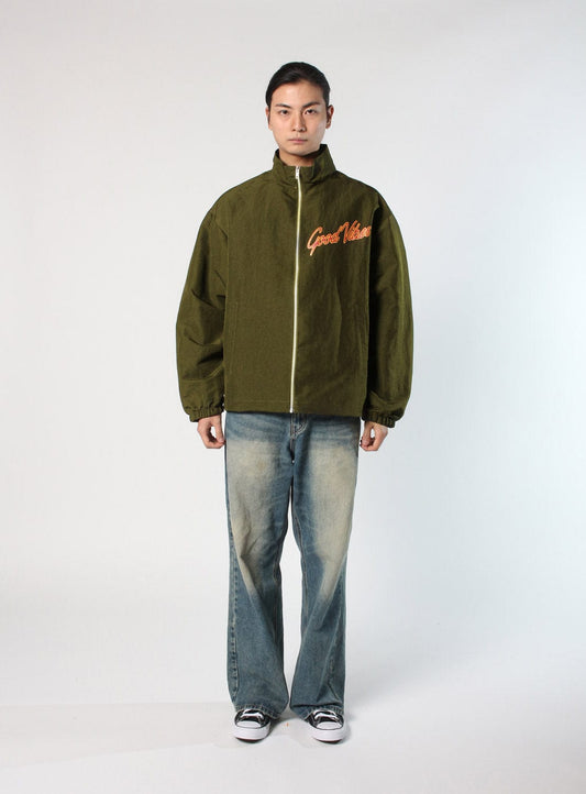 tee library What Life Is Good Vibes Crinkly Track Jacket foto 3