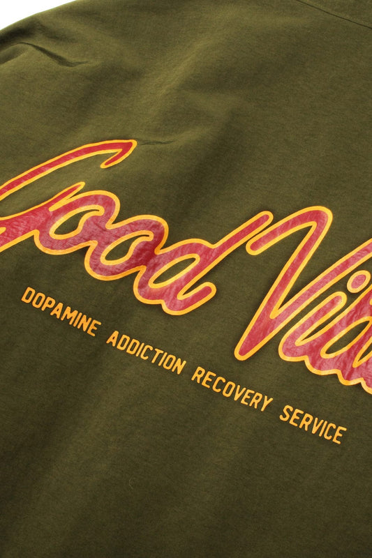 tee library What Life Is Good Vibes Crinkly Track Jacket foto 5