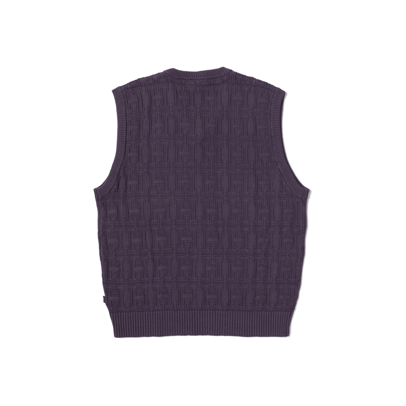 huf gilet Interlaced Jacquard Overdyed Vest