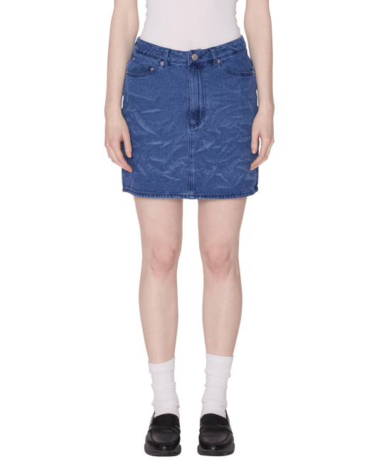 obey Trinity Wrinkle Denim Skirt foto 1