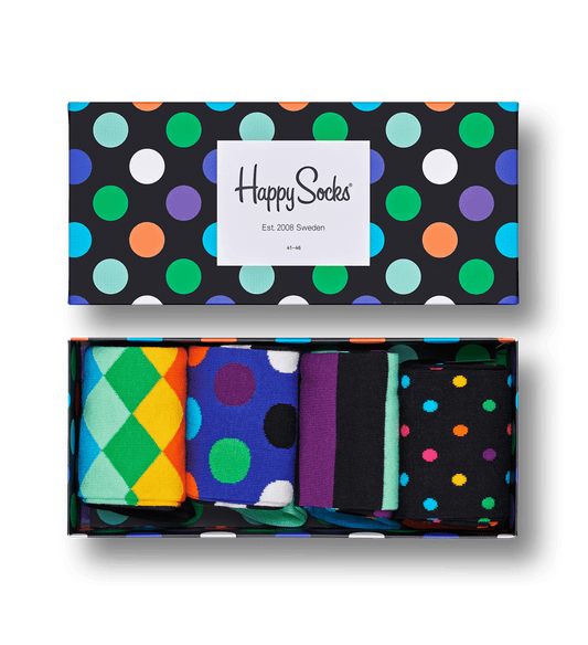 happy socks 4 Pack Black Week Big Dot Gift Set foto 1