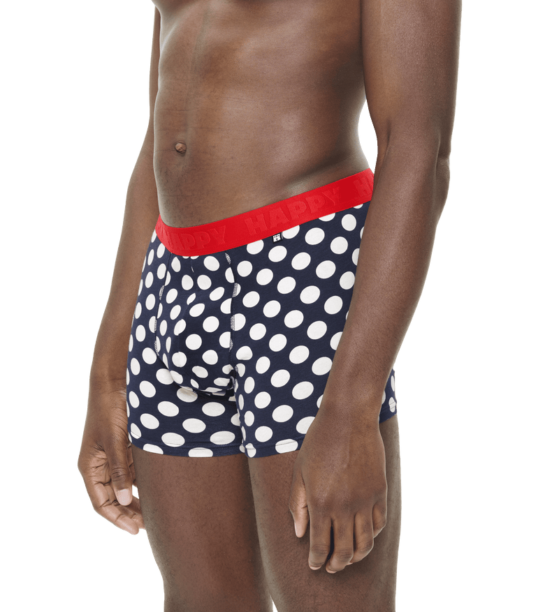 happy socks intimo 1 Pack Navy Big Dot Short Boxer