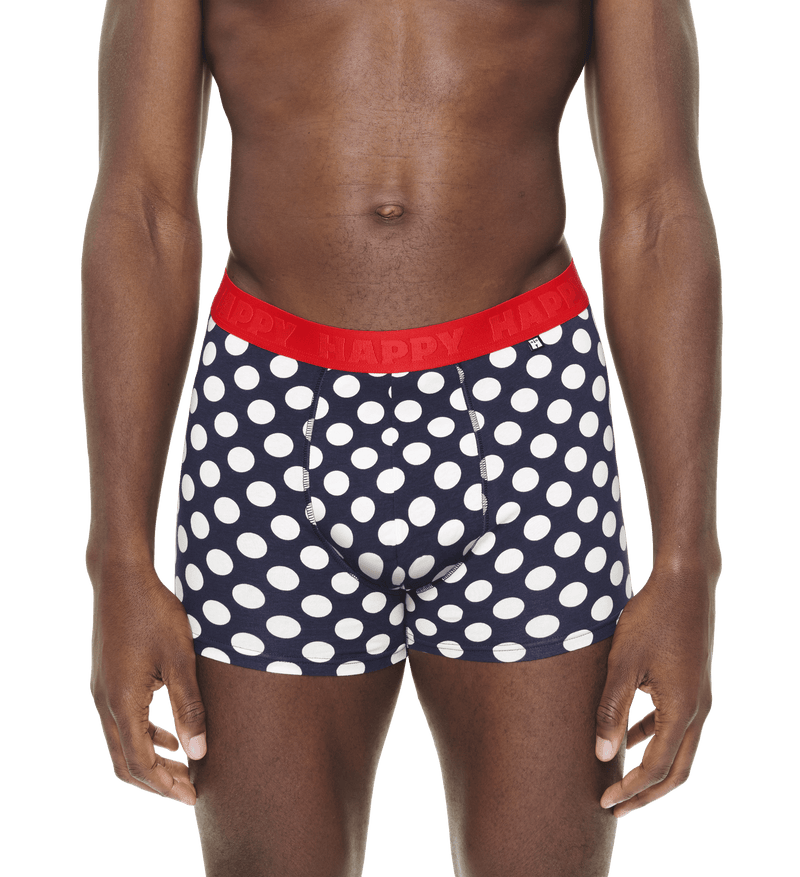 happy socks intimo 1 Pack Navy Big Dot Short Boxer