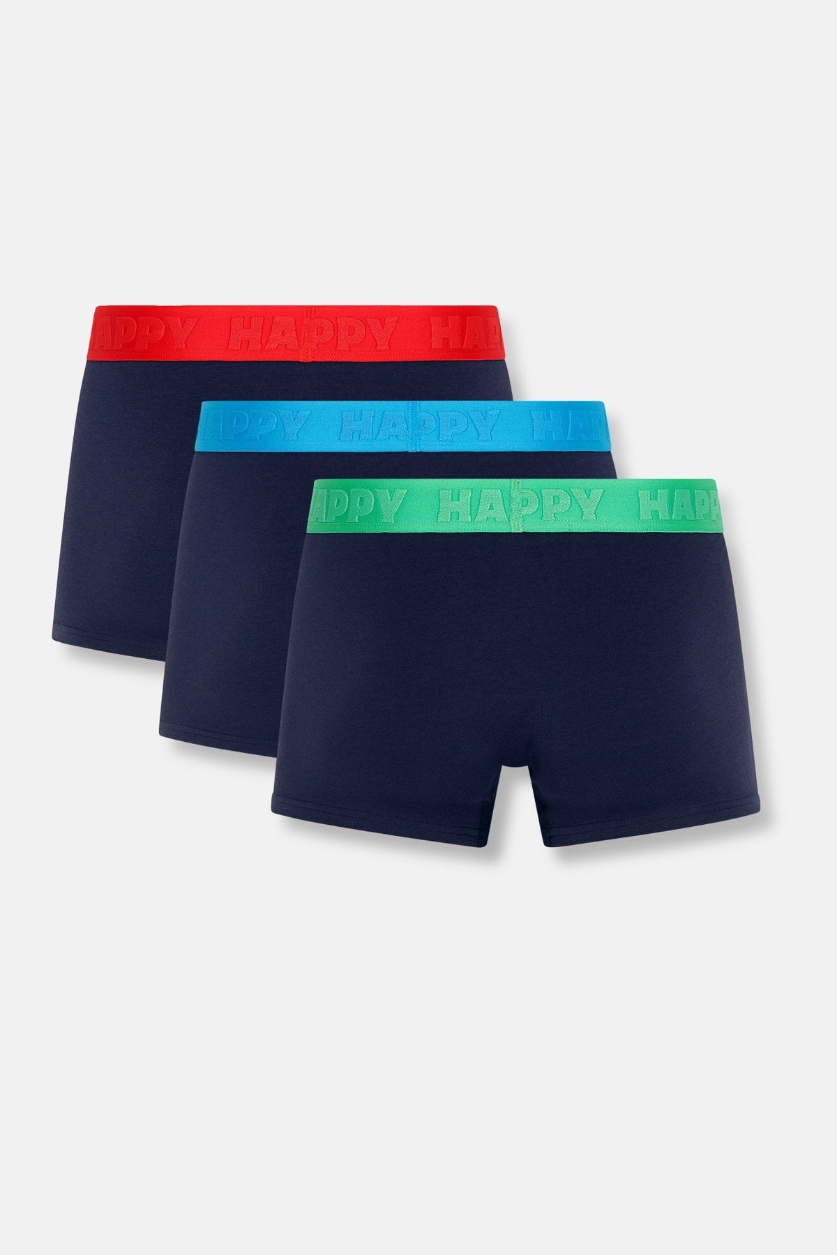 happy socks intimo 3 Pack Solid Navy Short Boxers