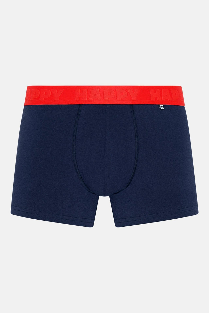 happy socks intimo 3 Pack Solid Navy Short Boxers