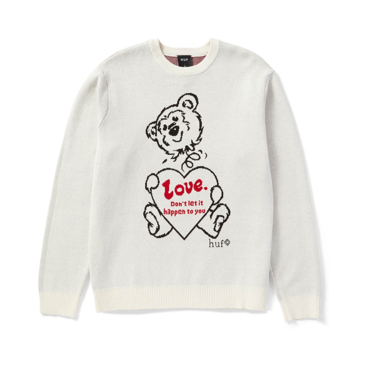 huf maglie BAD NEWS CREWNECK SWEATER