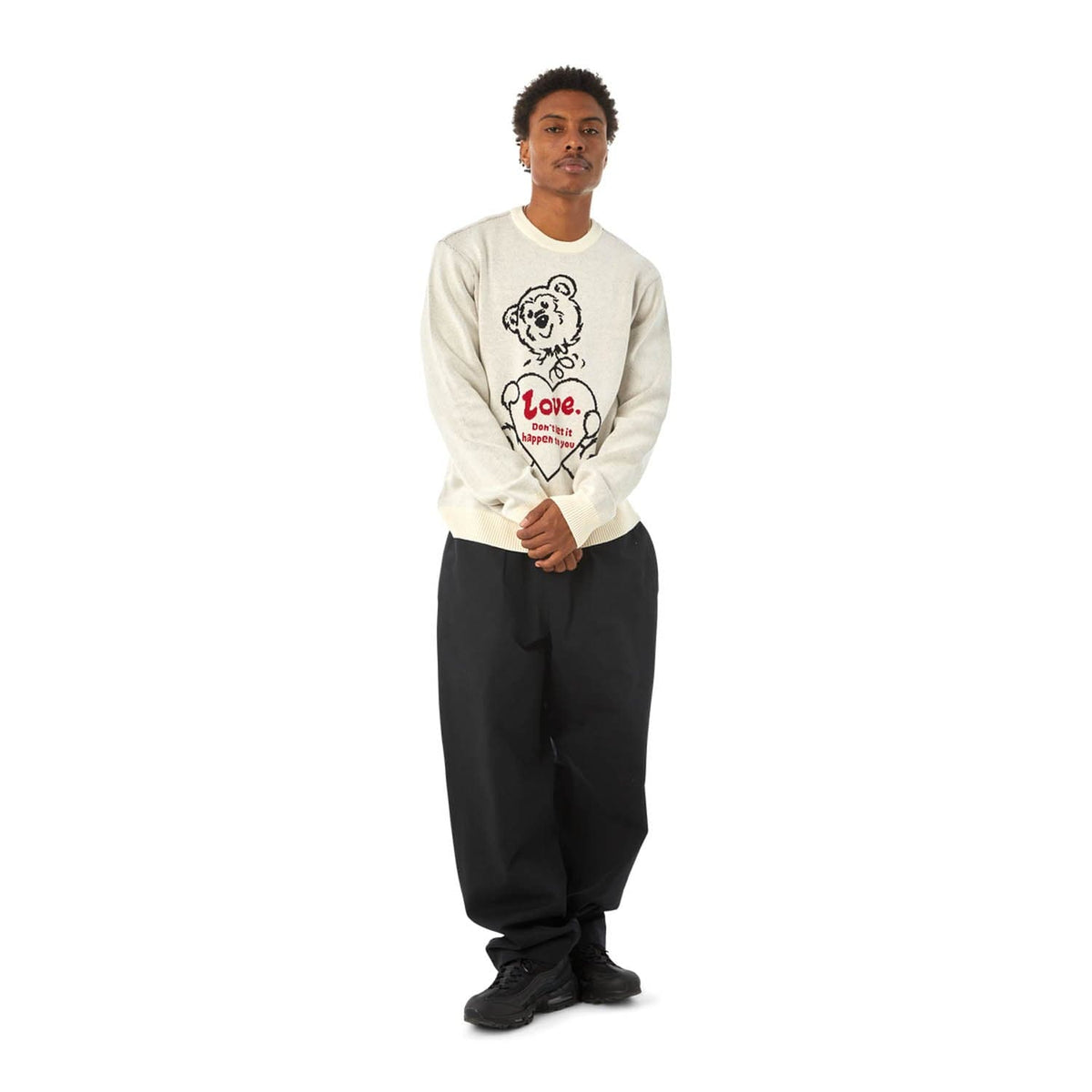 huf maglie BAD NEWS CREWNECK SWEATER