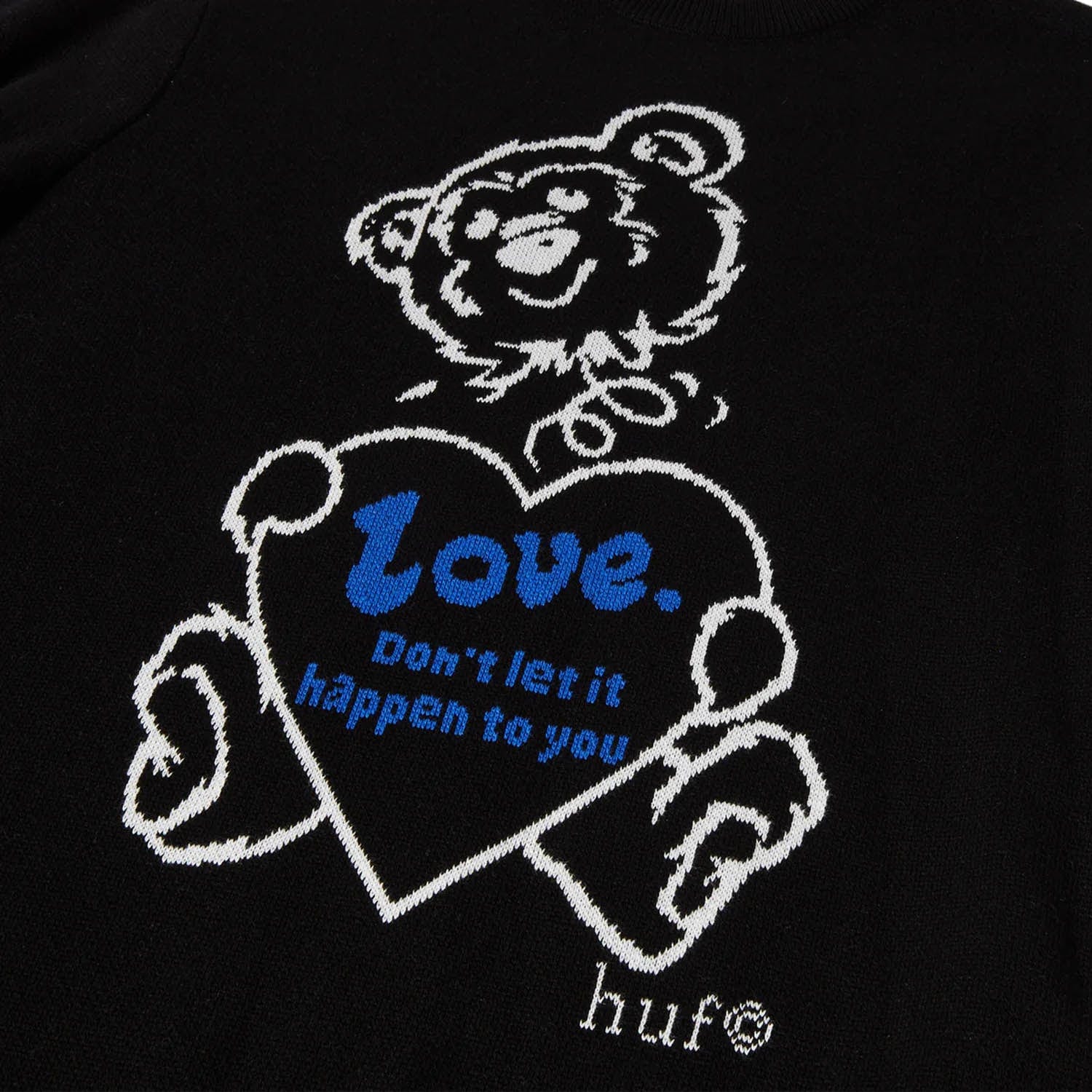 huf maglie BAD NEWS CREWNECK SWEATER