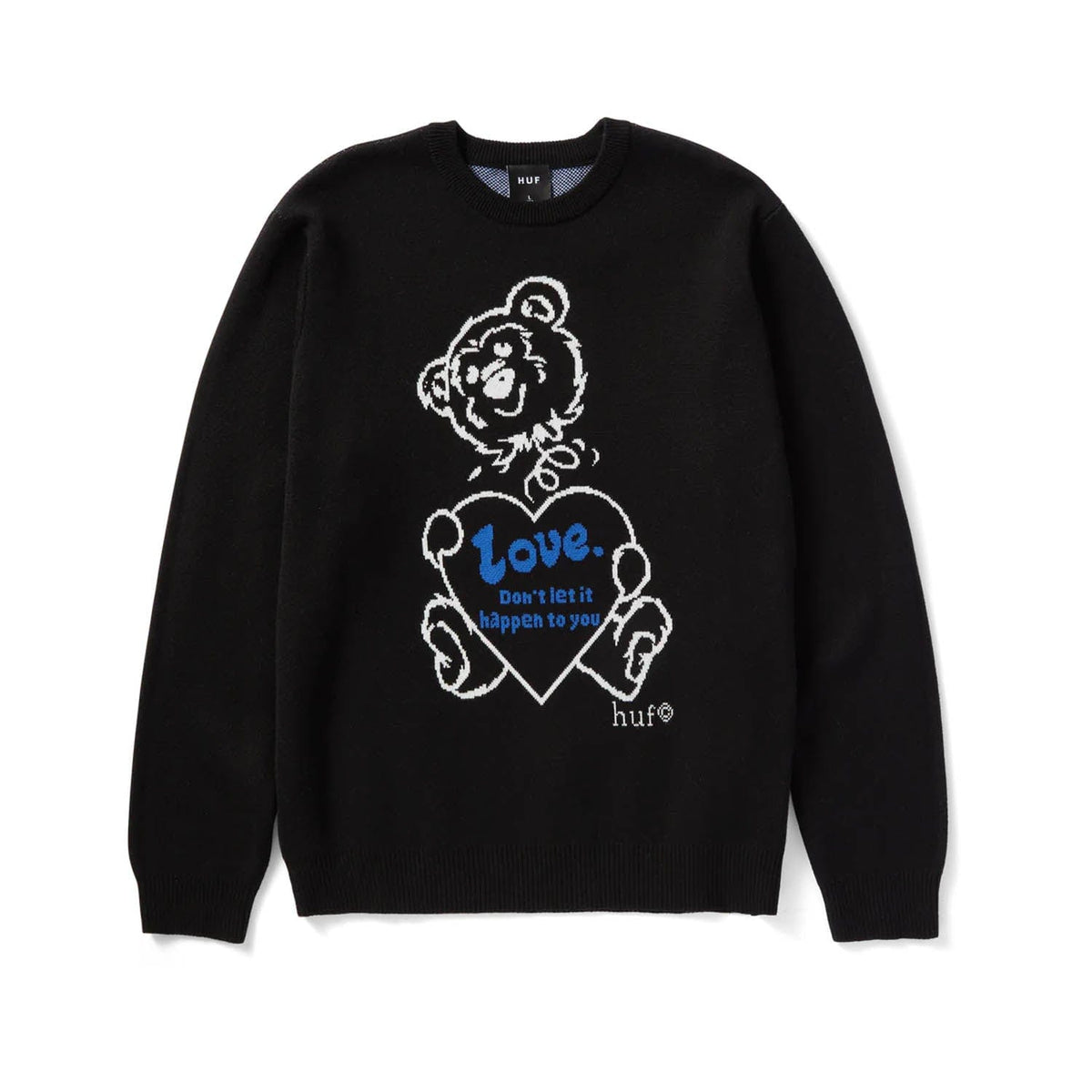 huf maglie BAD NEWS CREWNECK SWEATER